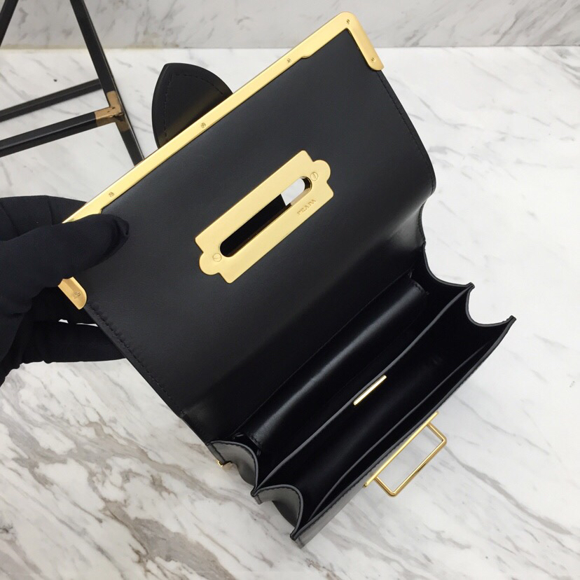 Pra*a 1bd045 leather cahier bag-1bh082-20x14x8.5cm