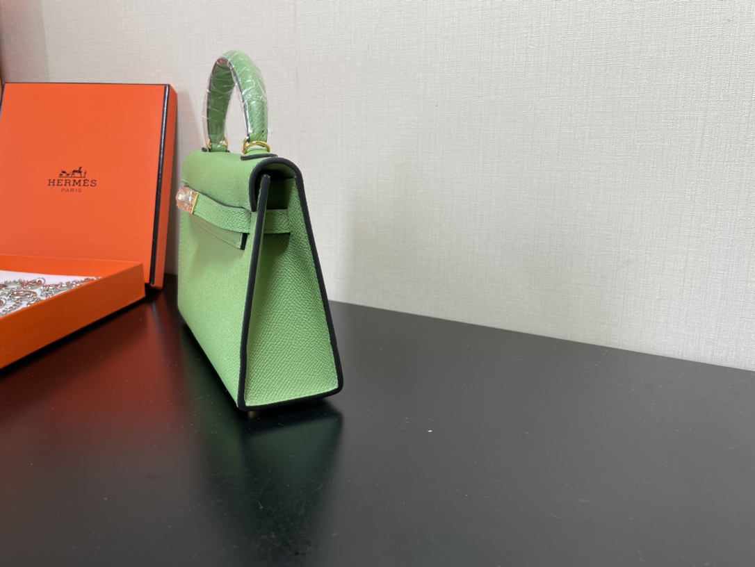 H**mes kelly-gold&silver hardware-19cm