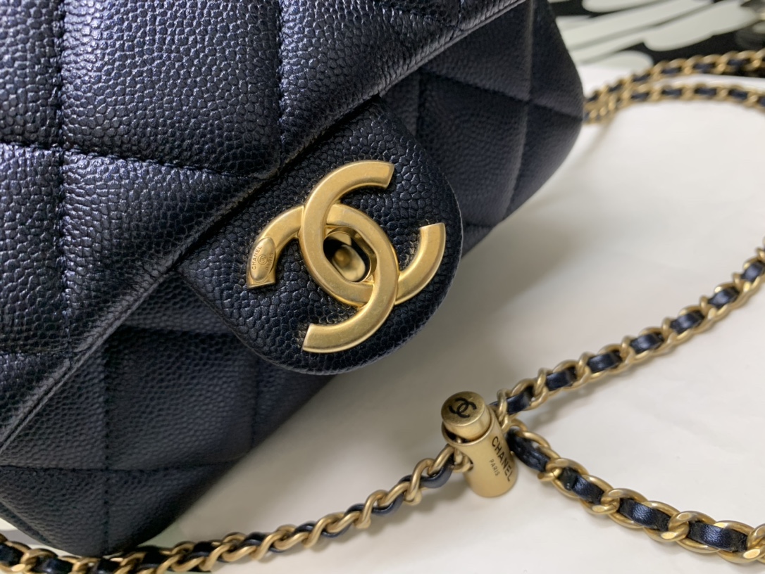 Ch@nel Flap Bag-13*19*6CM