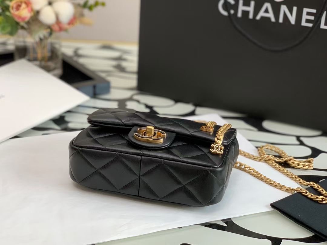 Ch@nel Flap Bag-18×12×5CM