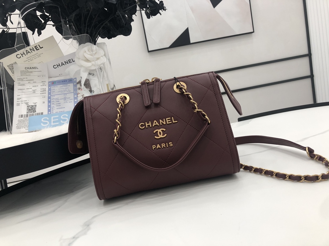 Ch@nel Boston Pillow Bag-22.5*13*18CM