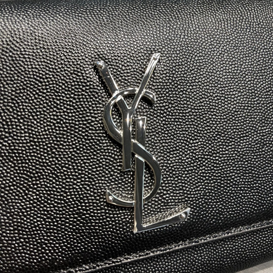 Y*L medium in grain de pouder embossed leather-24*14.5*5.5cm