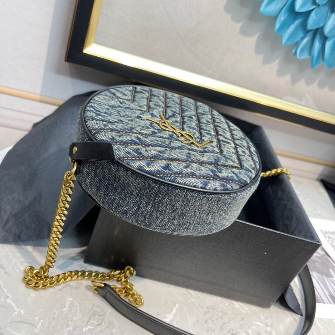 Y*L vinyle round bag-17*17*5.5cm