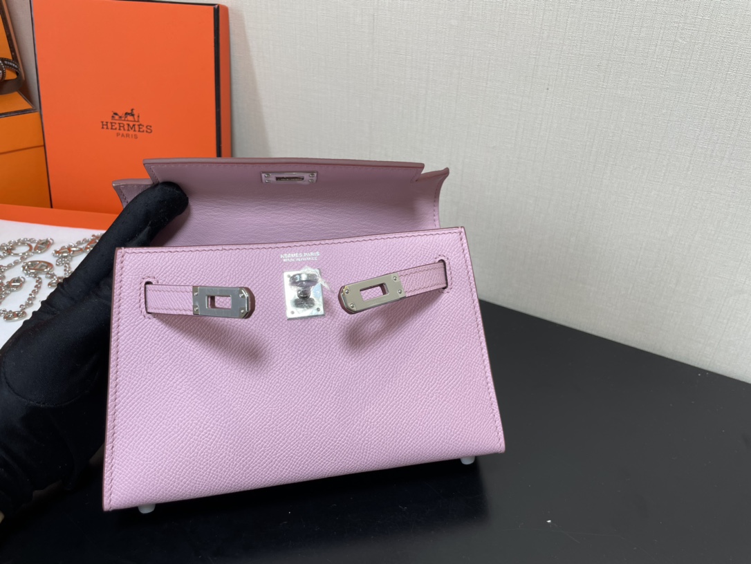 H**mes kelly-gold&silver hardware-19cm