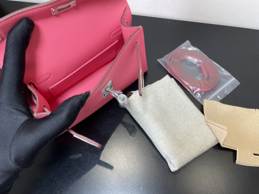 H**mes kelly-gold&silver hardware-19cm