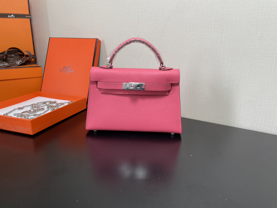 H**mes kelly-gold&silver hardware-19cm