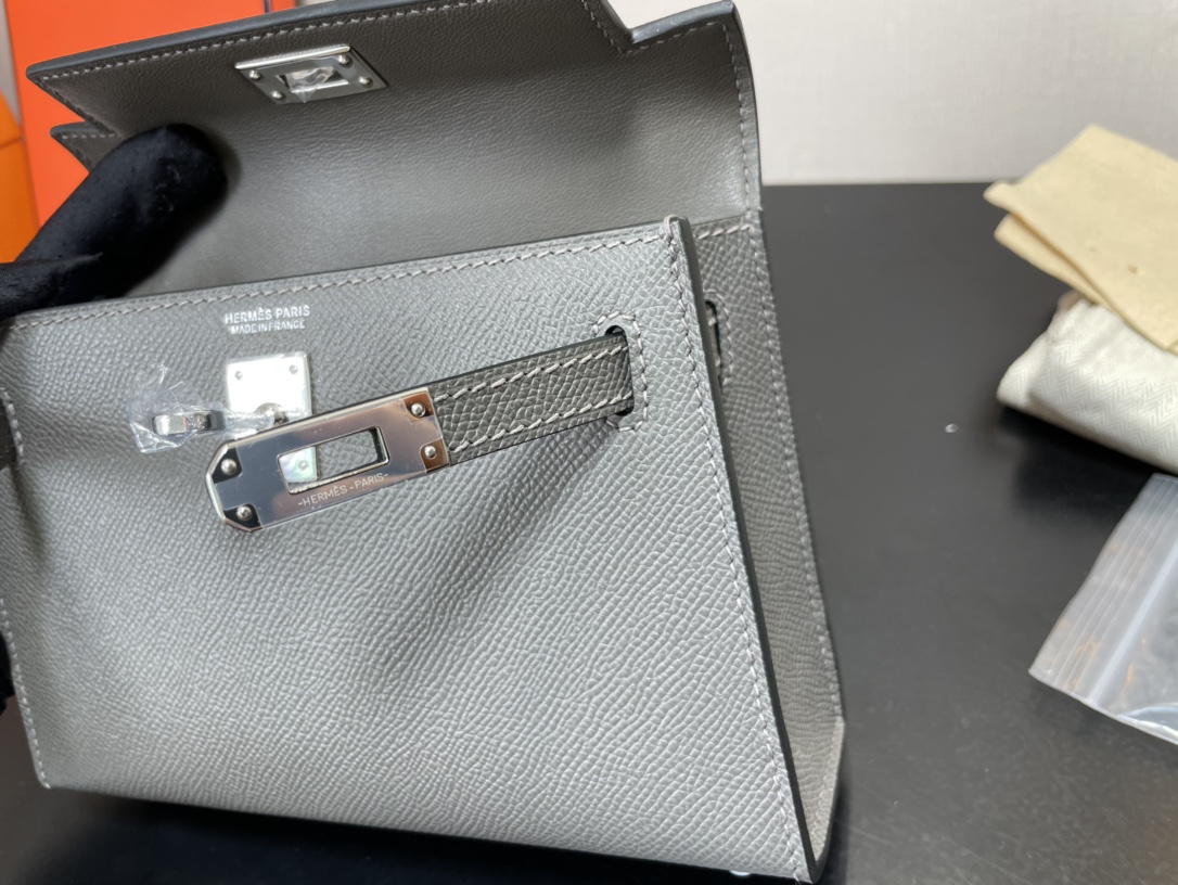 H**mes kelly-gold&silver hardware-19cm