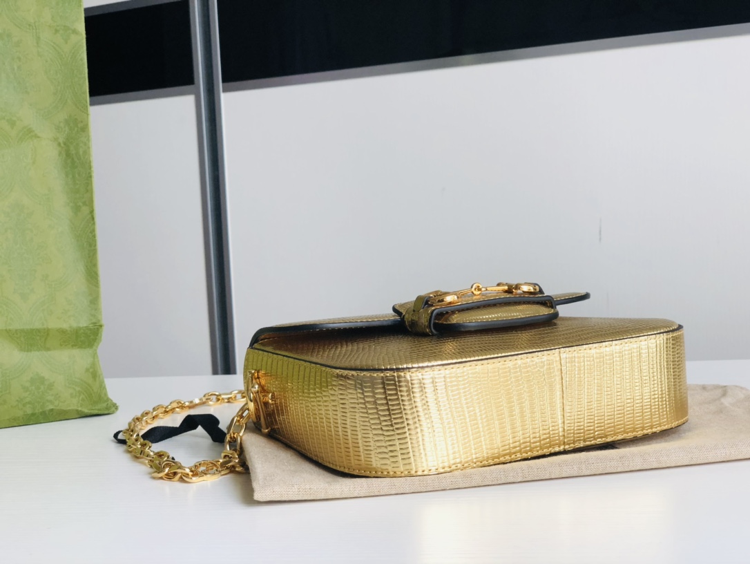 G*u*i 1955 horsebit shoulder bag-20.6*14.4*5.1cm