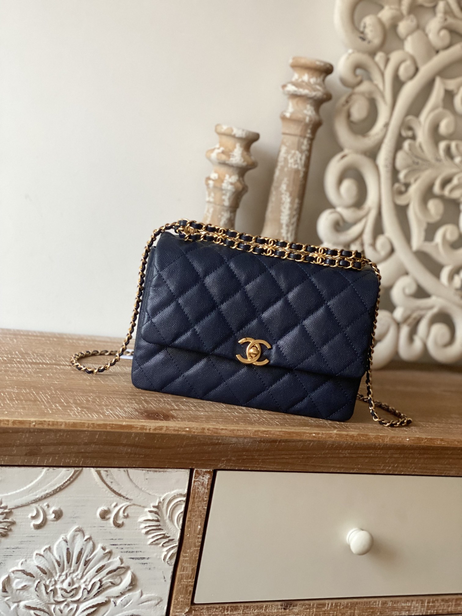Ch@nel Flap Bag-16*23*11.5CM