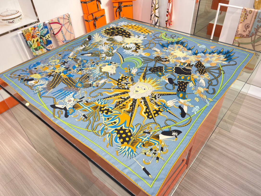 H**mes shawls-140*140cm