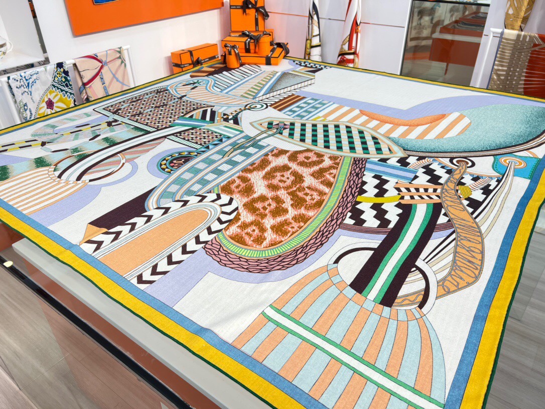 H**mes shawls-140*140cm