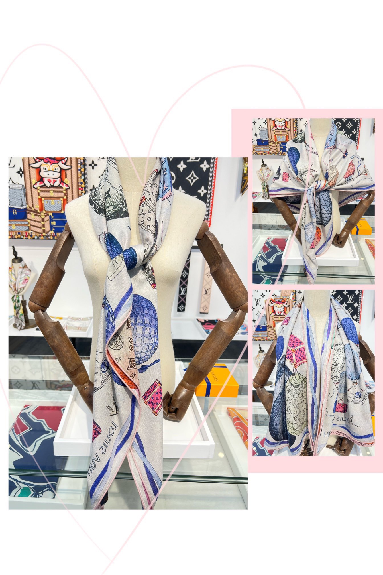 l0*is V*t0n shawls-140*140cm