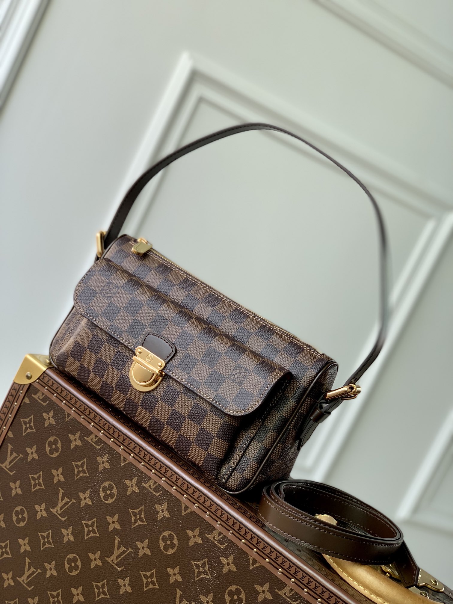 l0*is V*t0n vintage m60006 bag-27*10*15cm