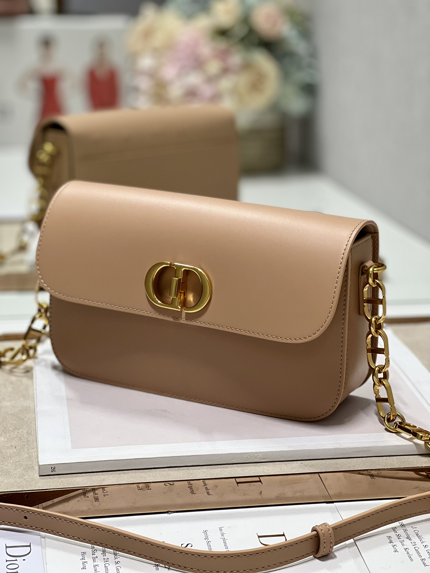 Di0r 30 Montaigne Avenue Bag-22.5×12.5×6.5CM