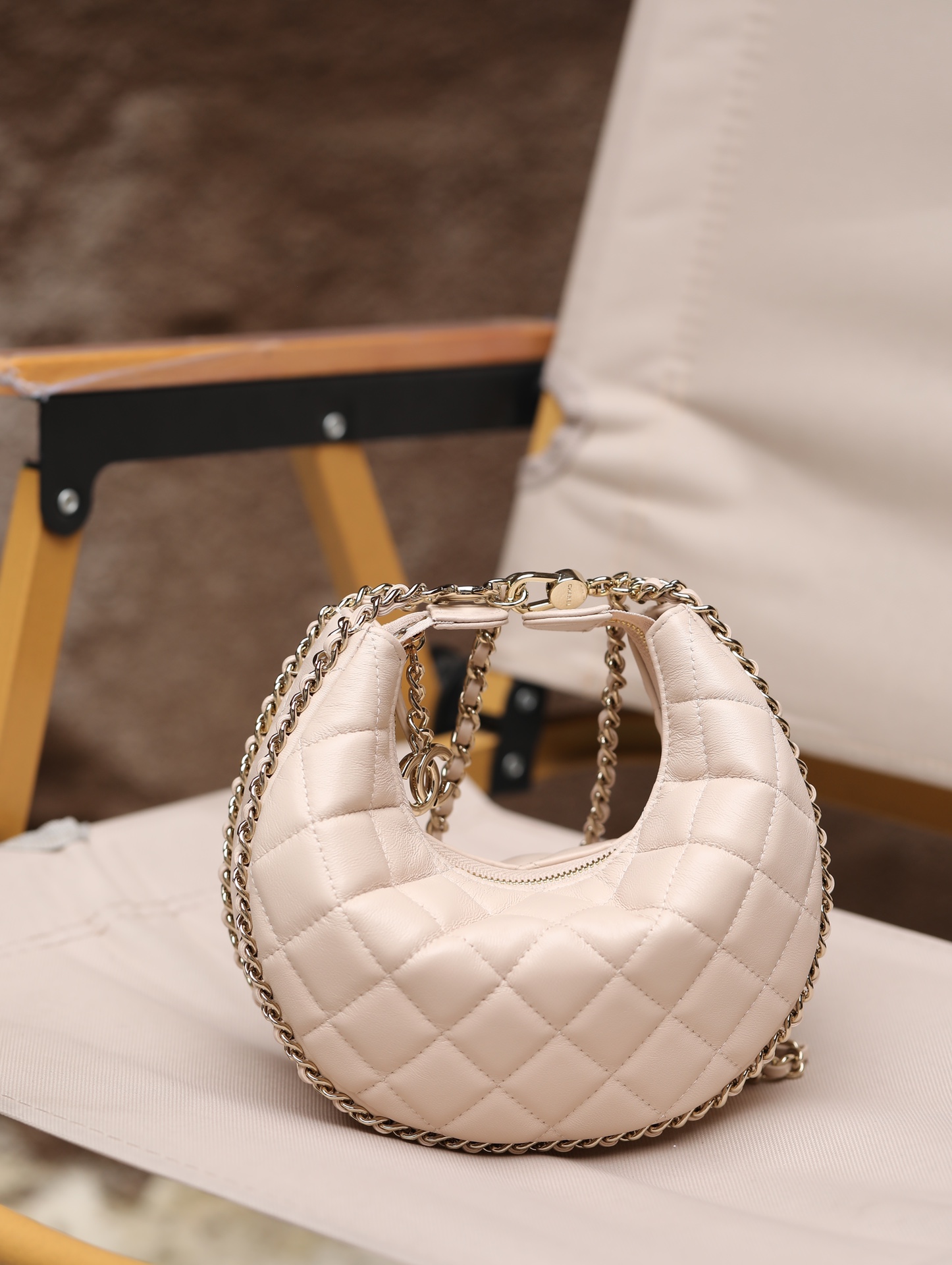 Ch@nel 23SS Moon Bag-16*10/22*14CM