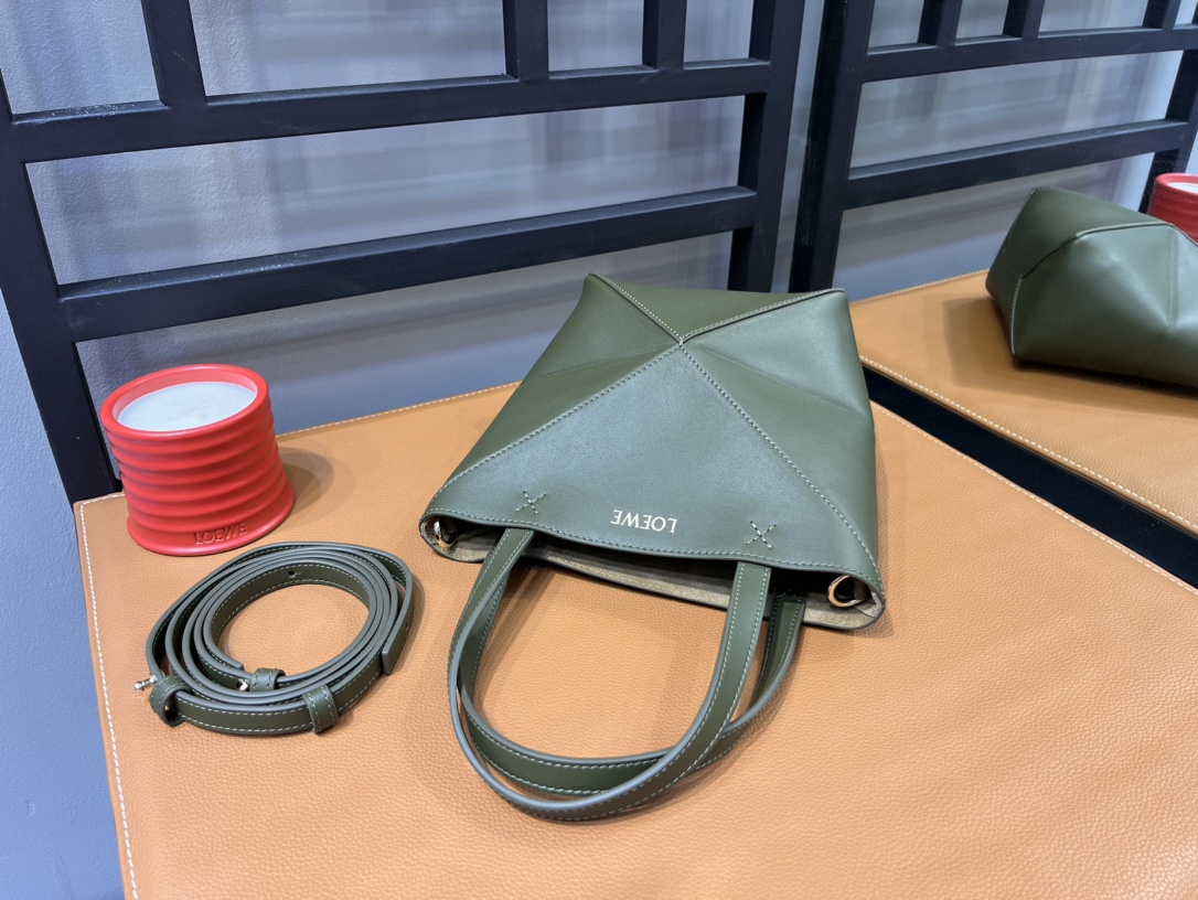 L0ew* puzzle tote-16.5/9.5/20cm