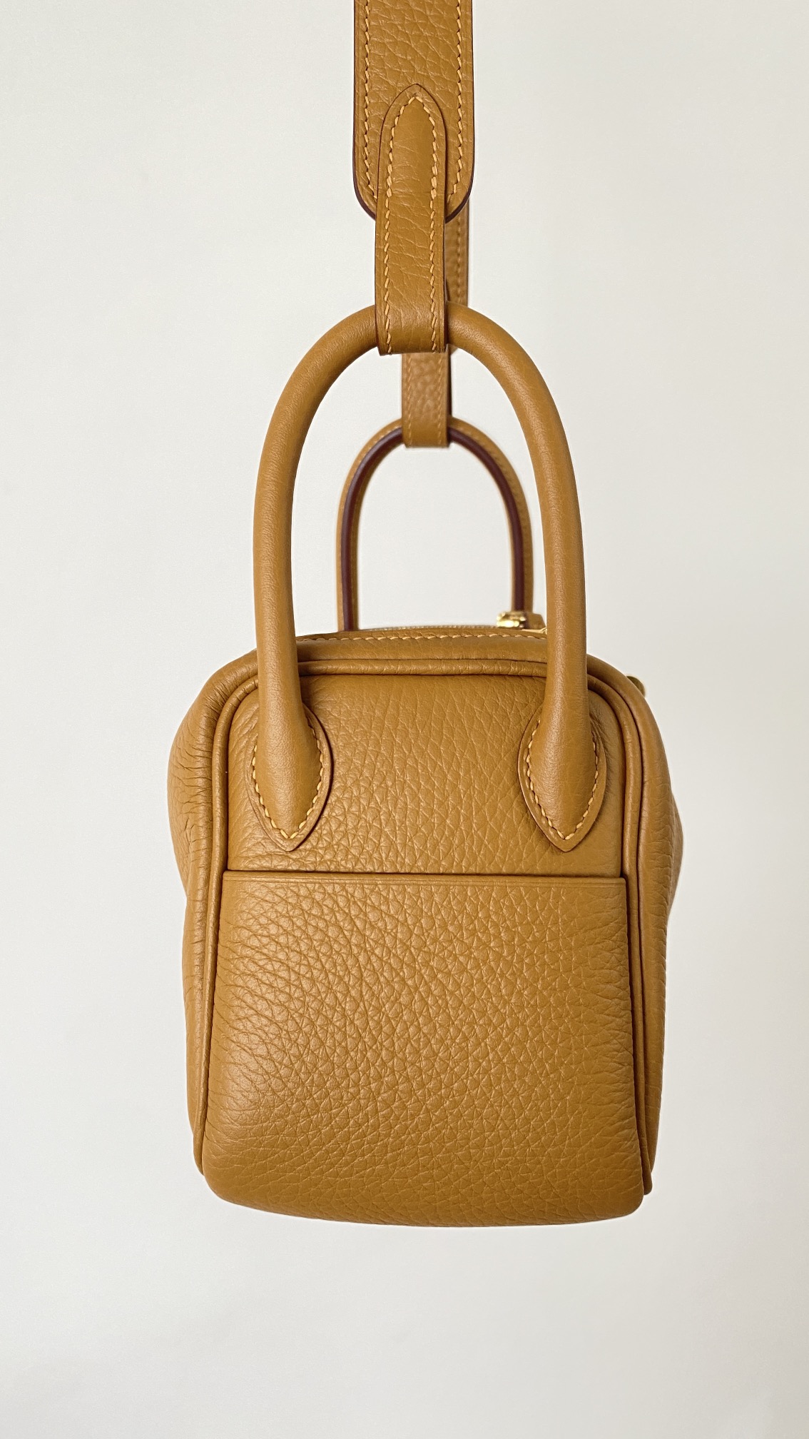 H**mes lindy 19-tc leather-19cm