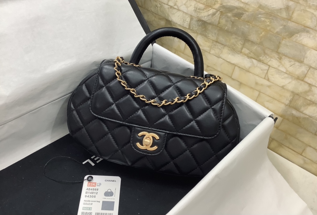 Ch@nel 2024SS Grip Mini Bag-13.5*23.5*5.5CM