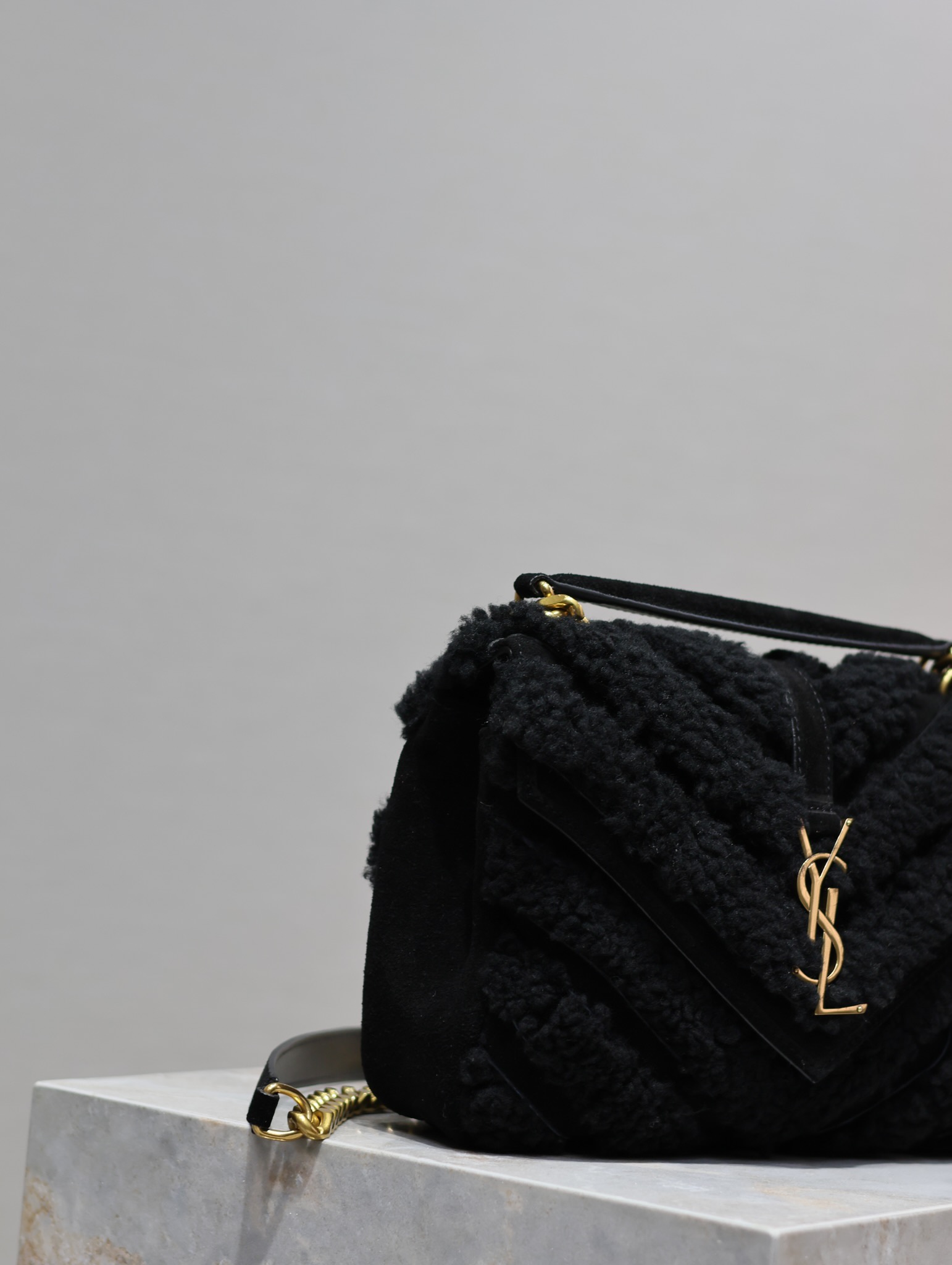 YS L Monogram College Bag-24*17*7CM