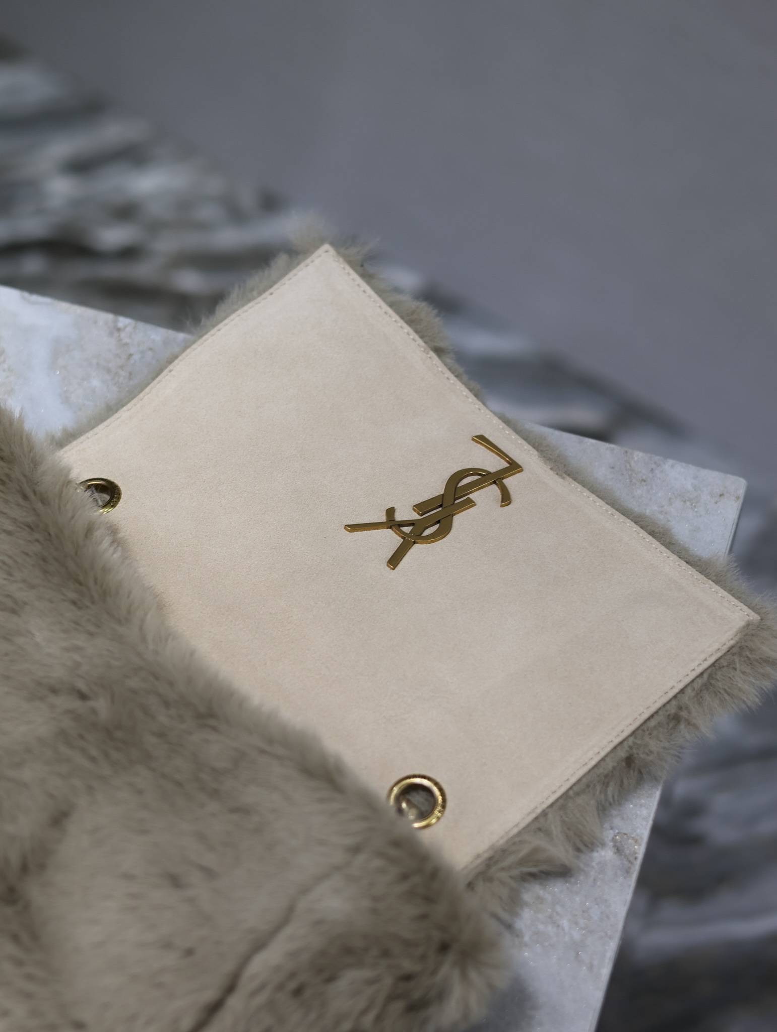 Y*L rabbit fur kate bags-22×14×5cm