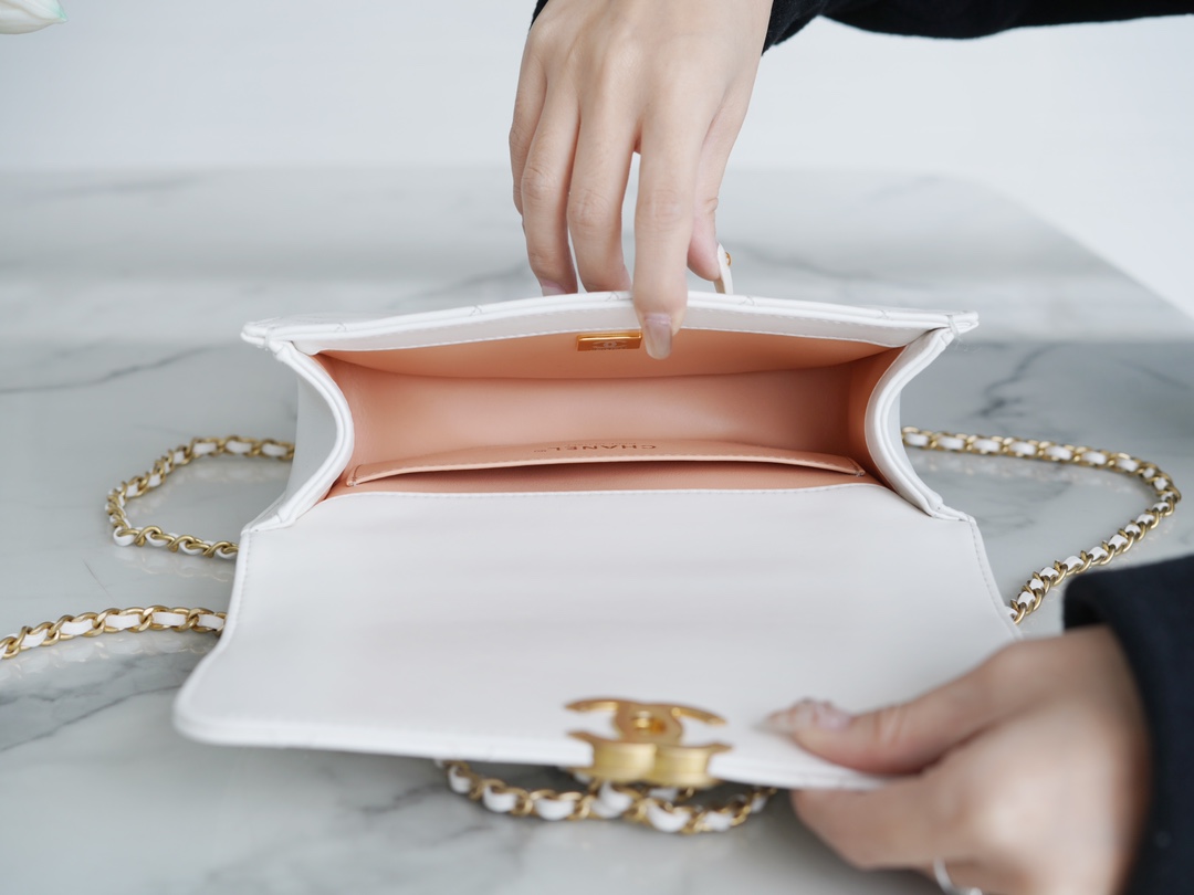 Ch@nel Flap Bag-18×12×5CM