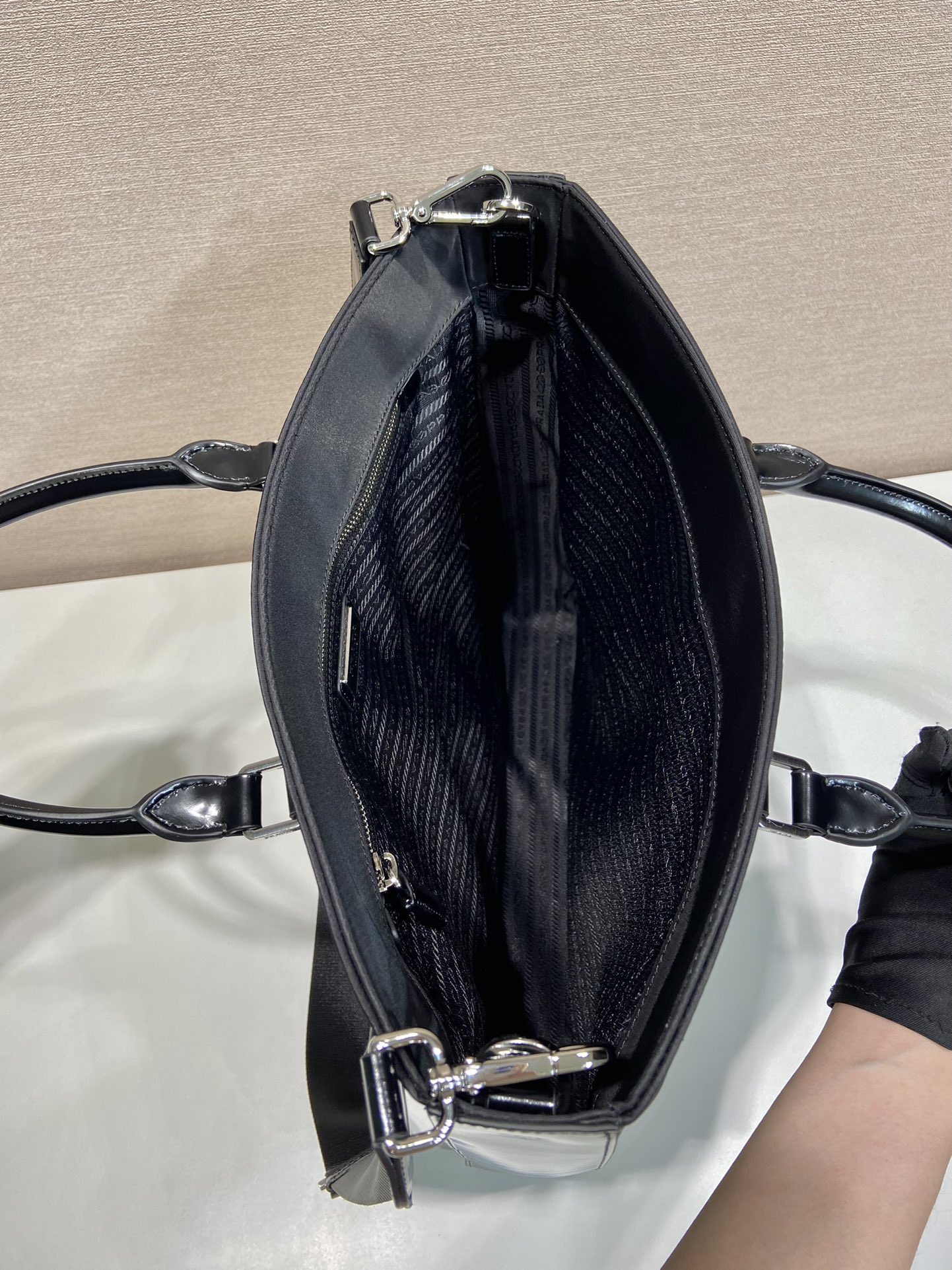 Pra*a 2vg115 tote bag-6*38*7cm