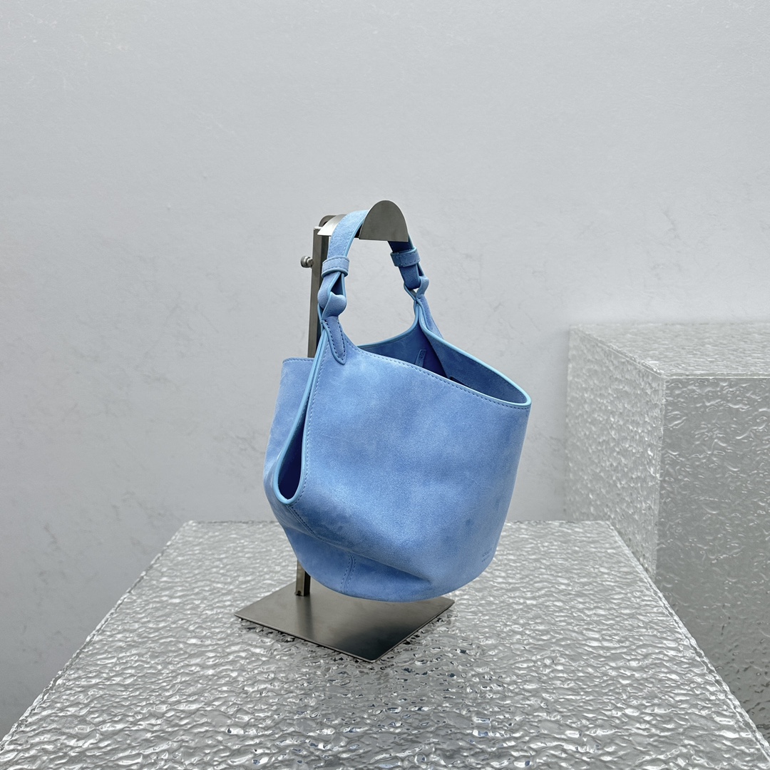 Khaki Lotus Mini Matte Handbag-16*16*15CM