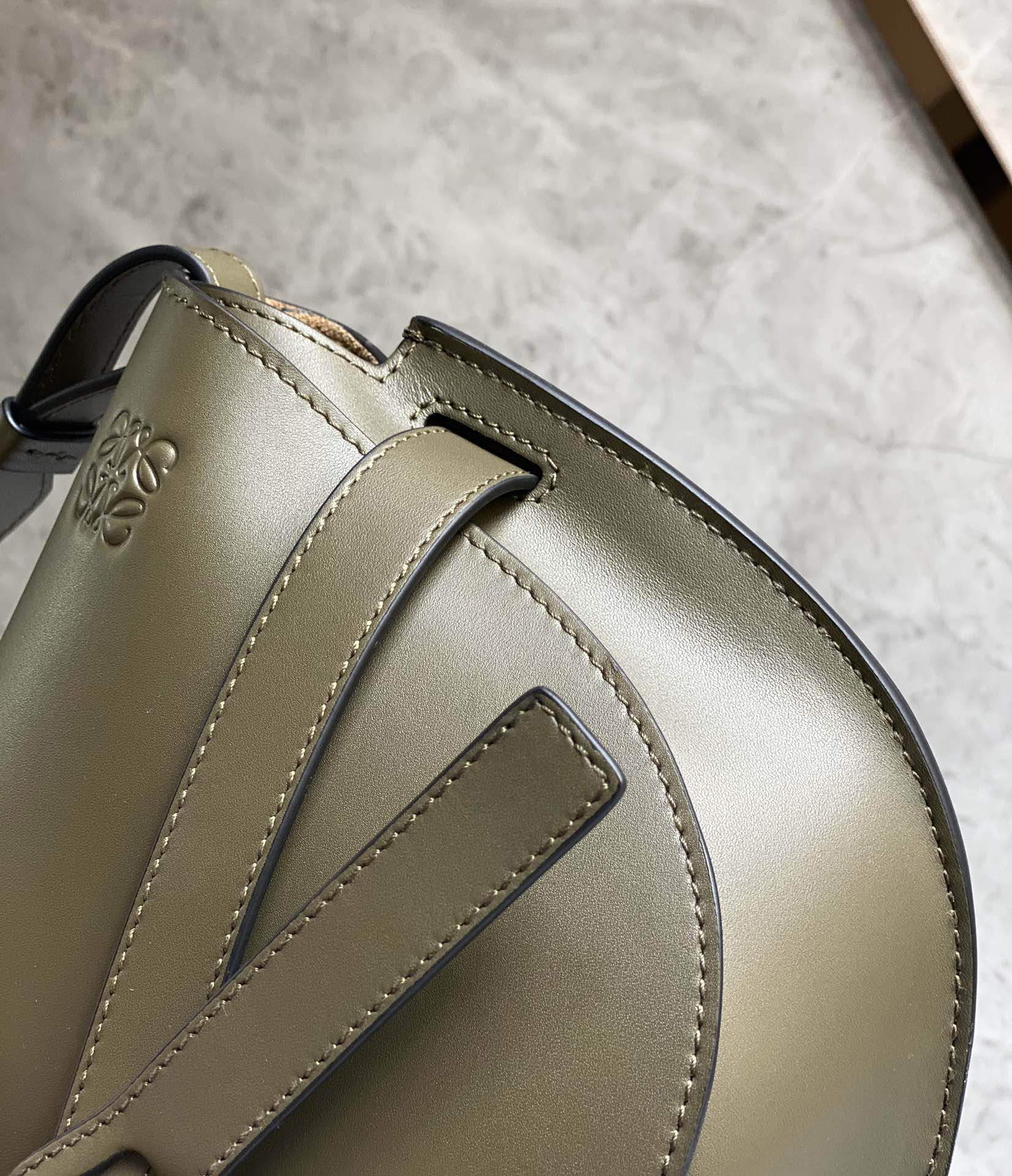 L0ew* puzzle gatedual bag-25*19*11.5cm