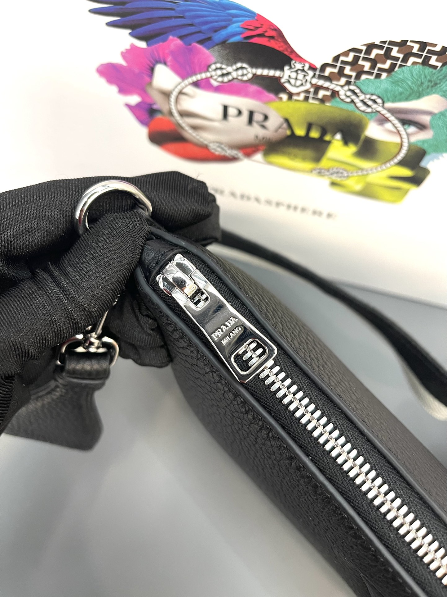 Pra*a 1bh050 double-strap backpack bag-30*19.5cm