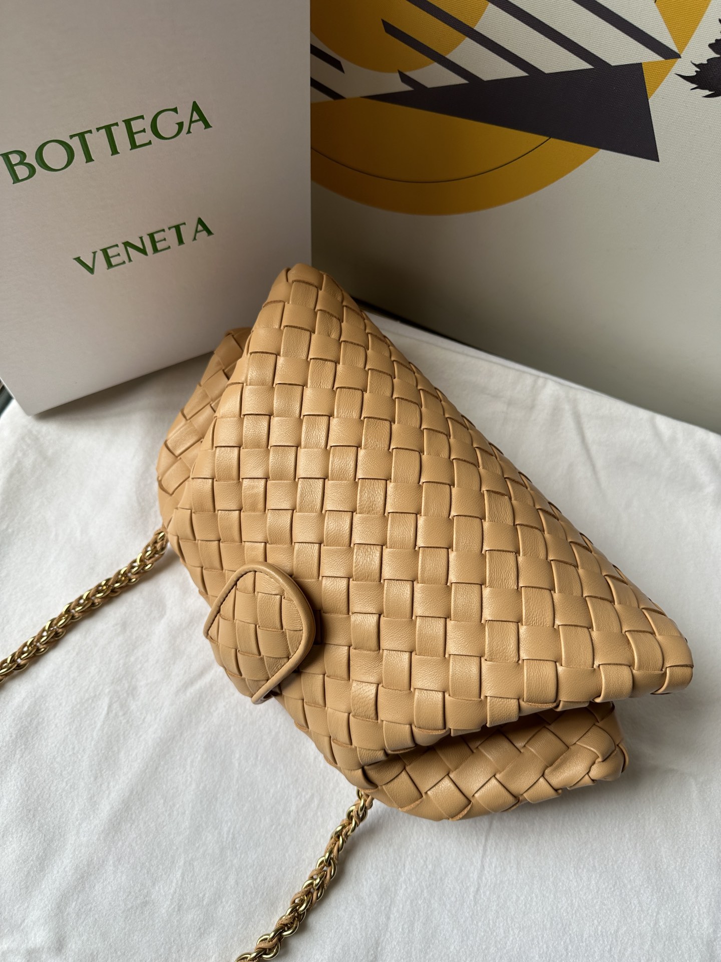 bo*te*ga Ve*ne*ta lauren 1980 teen leather clutch-31.5*16.5*11cm