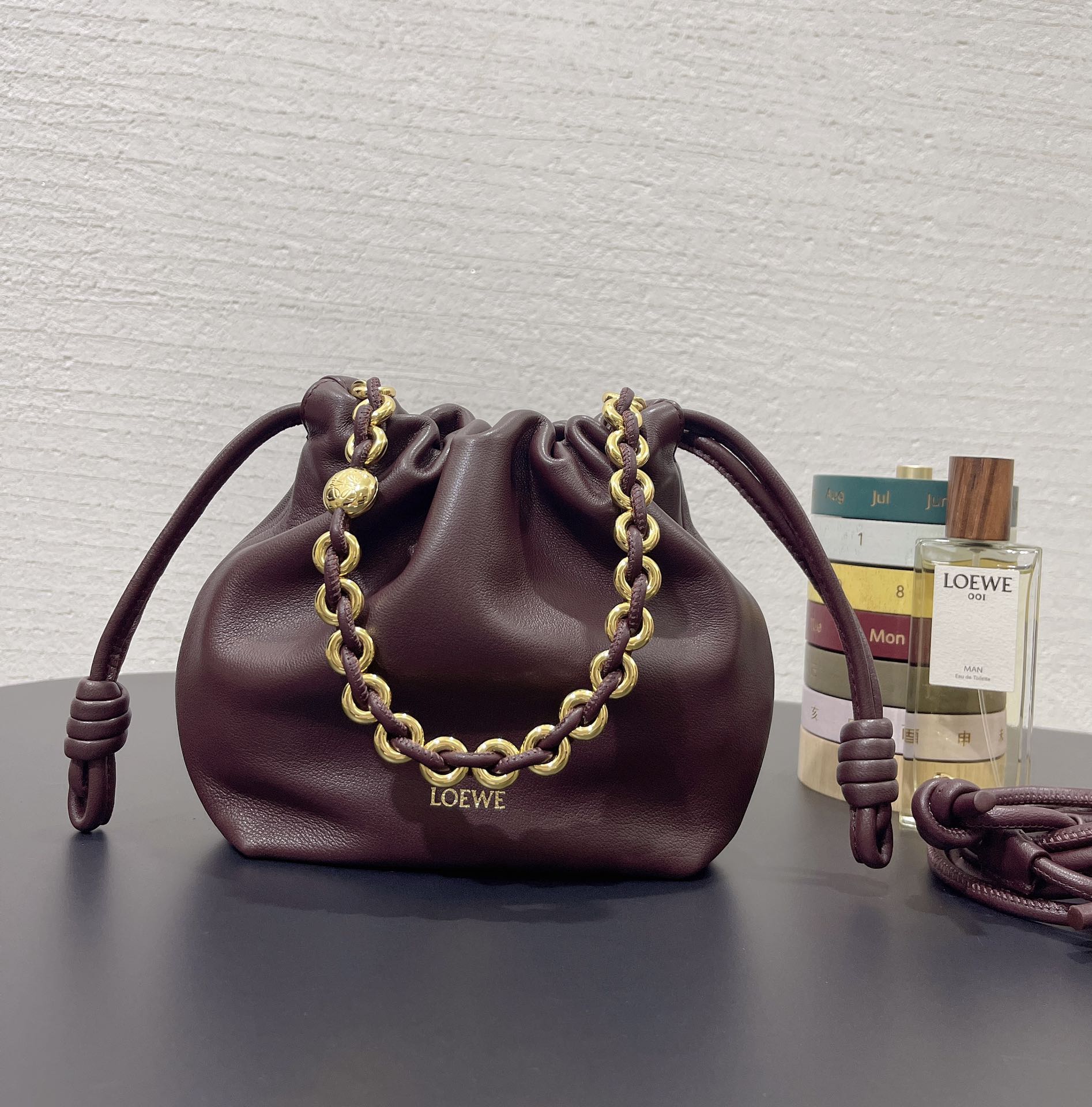 L0ew* flamenco purse 23*5.5*17cm