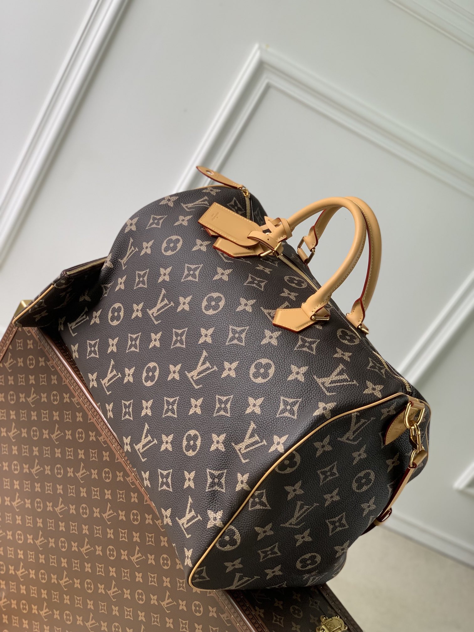 l0*is V*t0n speedy p9 bandoulière 50 monogram leather -50x32x29cm