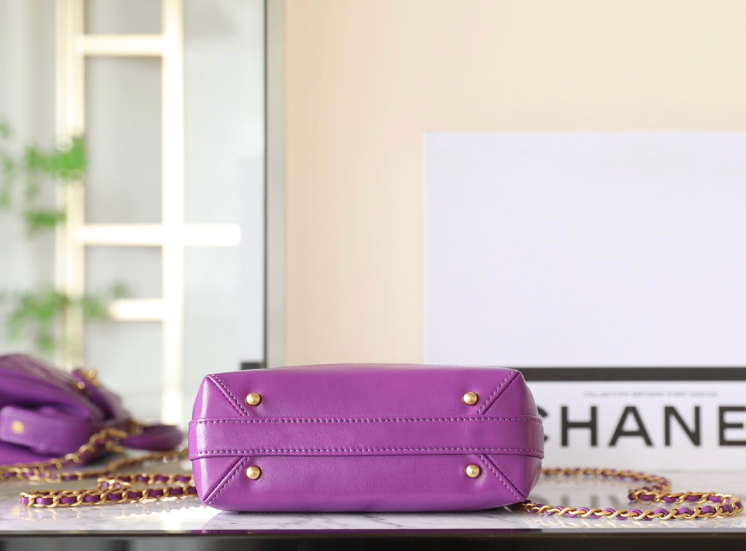 Ch@nel Bag With Top Handle-12*18*7CM