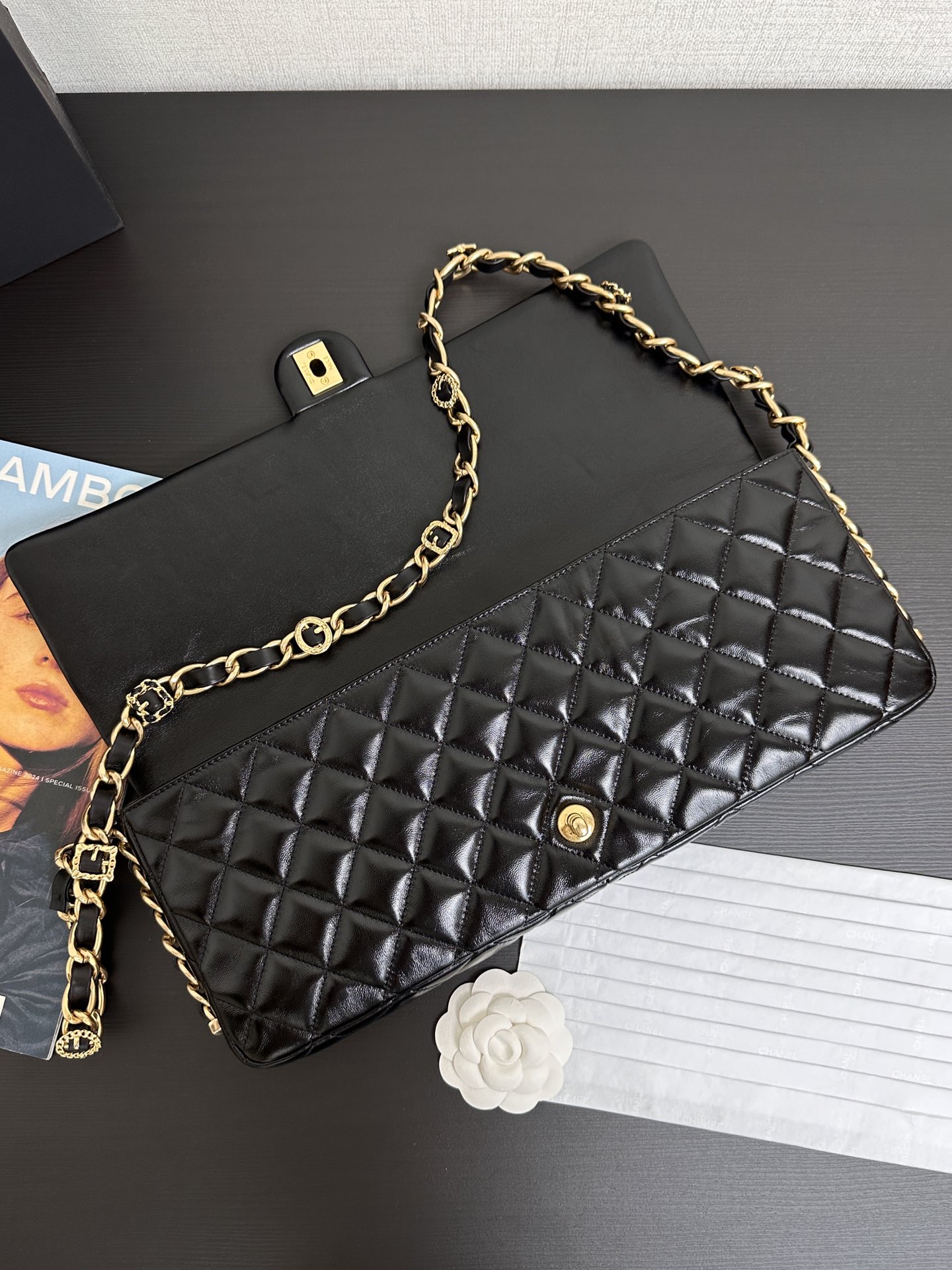 Ch@Nel Flap Bag-38*18*4CM