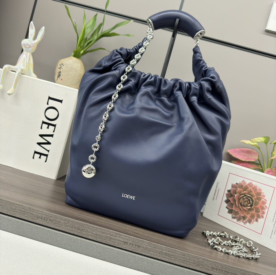 L0ew* squeeze bag-34*13.5*33cm