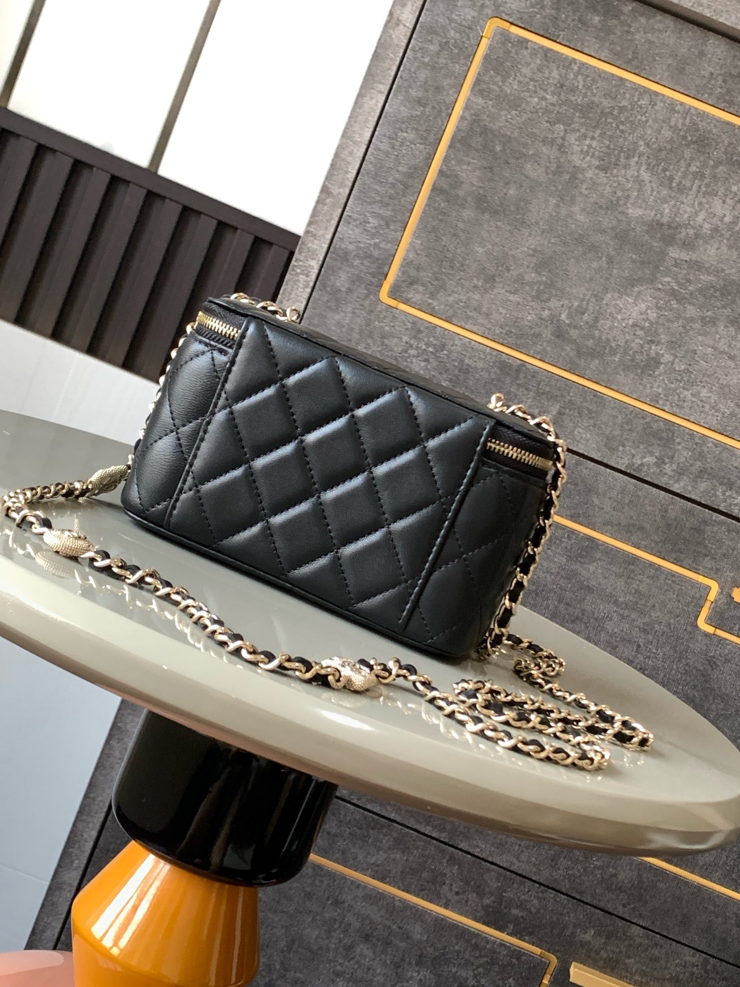 Ch@nel Cosmetic Bag-10X17x8CM