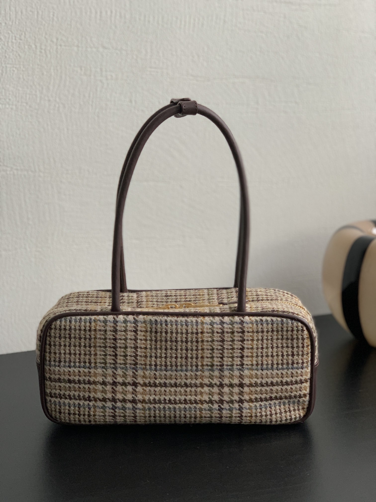 M1um1u Beau Top-Handle Tratan Bag -27×12×9CM