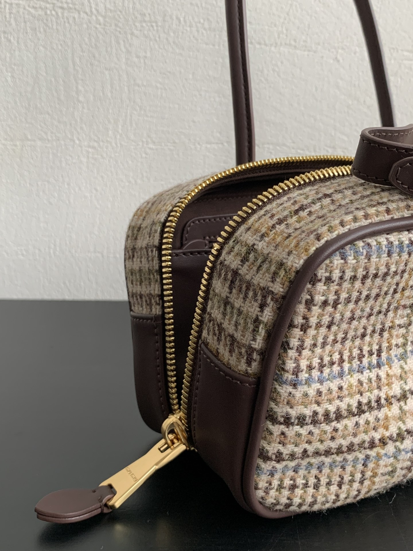 M1um1u Beau Top-Handle Tratan Bag -27×12×9CM