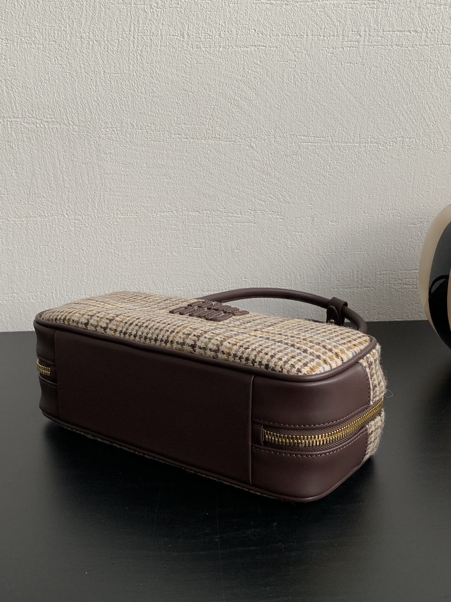 M1um1u Beau Top-Handle Tratan Bag -27×12×9CM