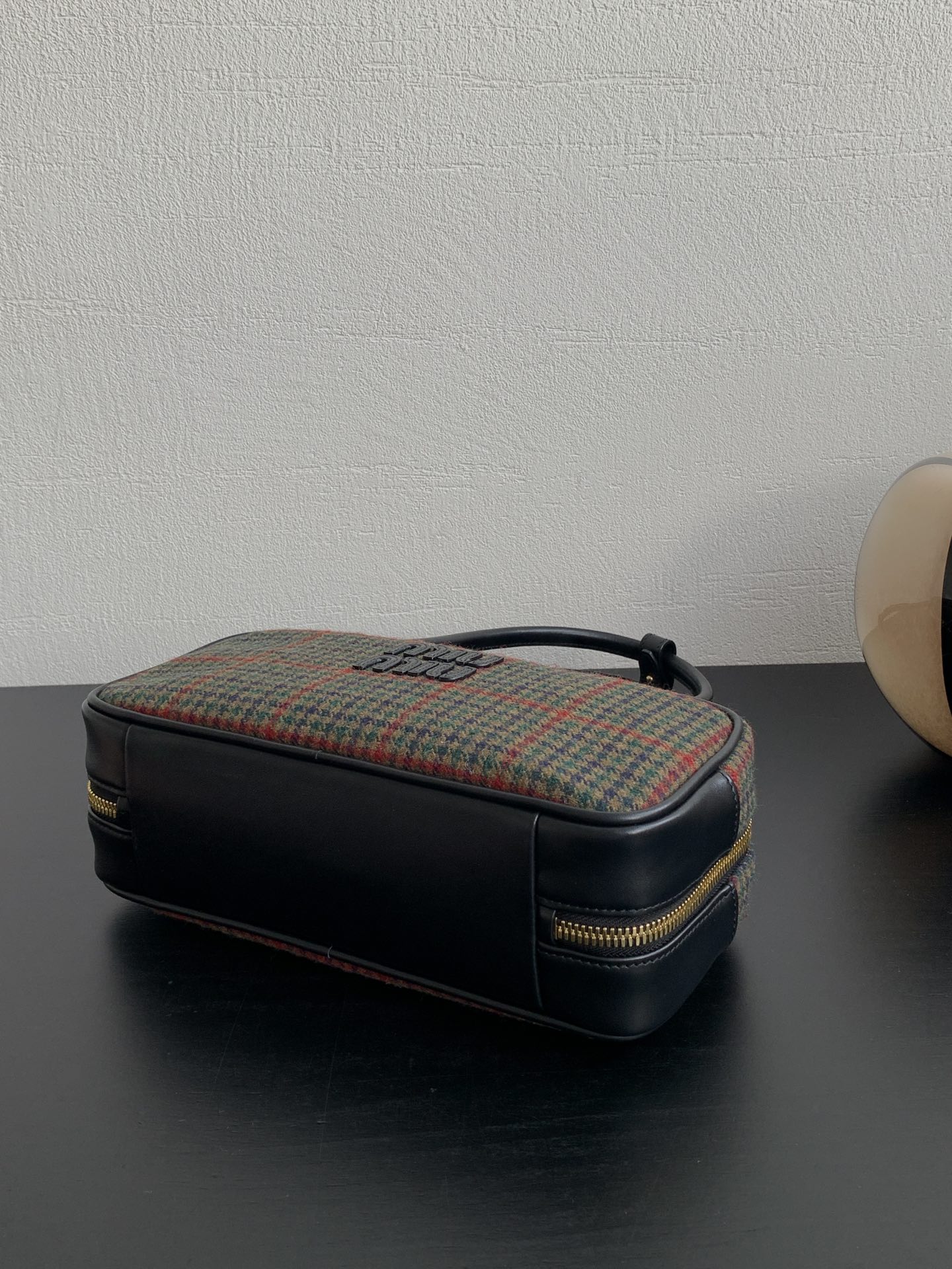 M1um1u Beau Top-Handle Tratan Bag -27×12×9CM