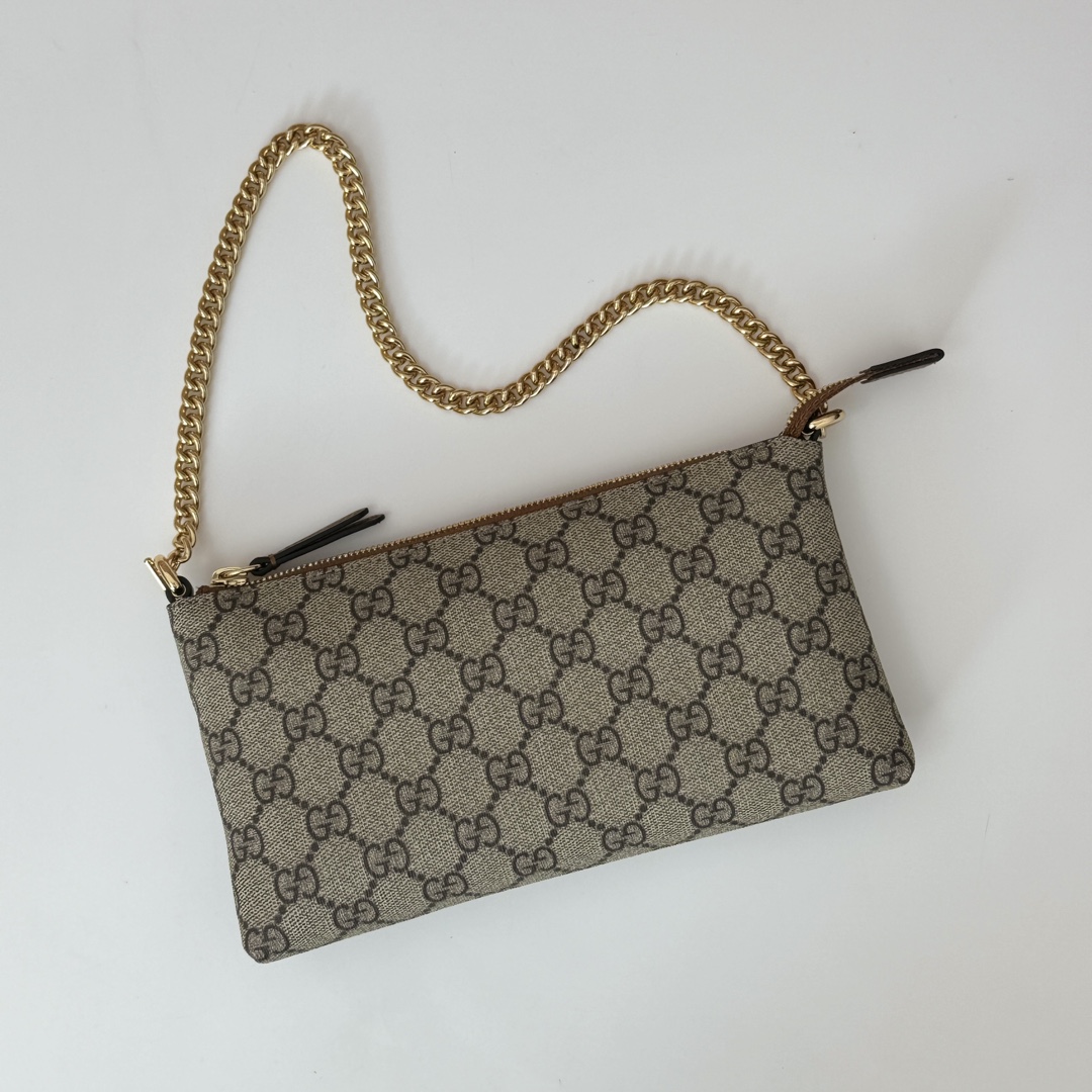 Gvc*1 GG Svp*me Monogram Wrist Wallet-22.5*13*2.5CM