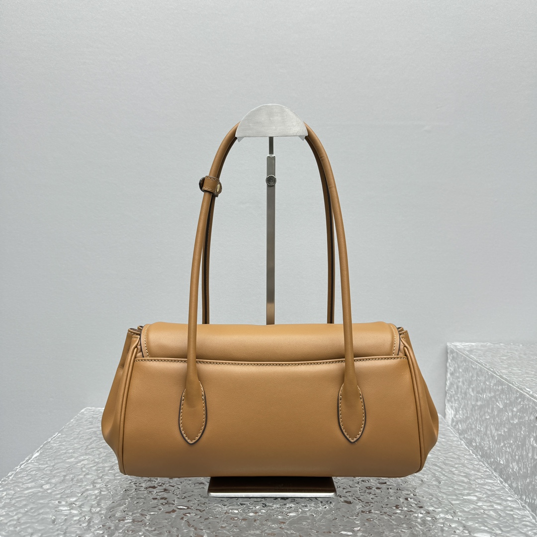 M1um1u Leather Shoulder Bag -28.5*8*17CM