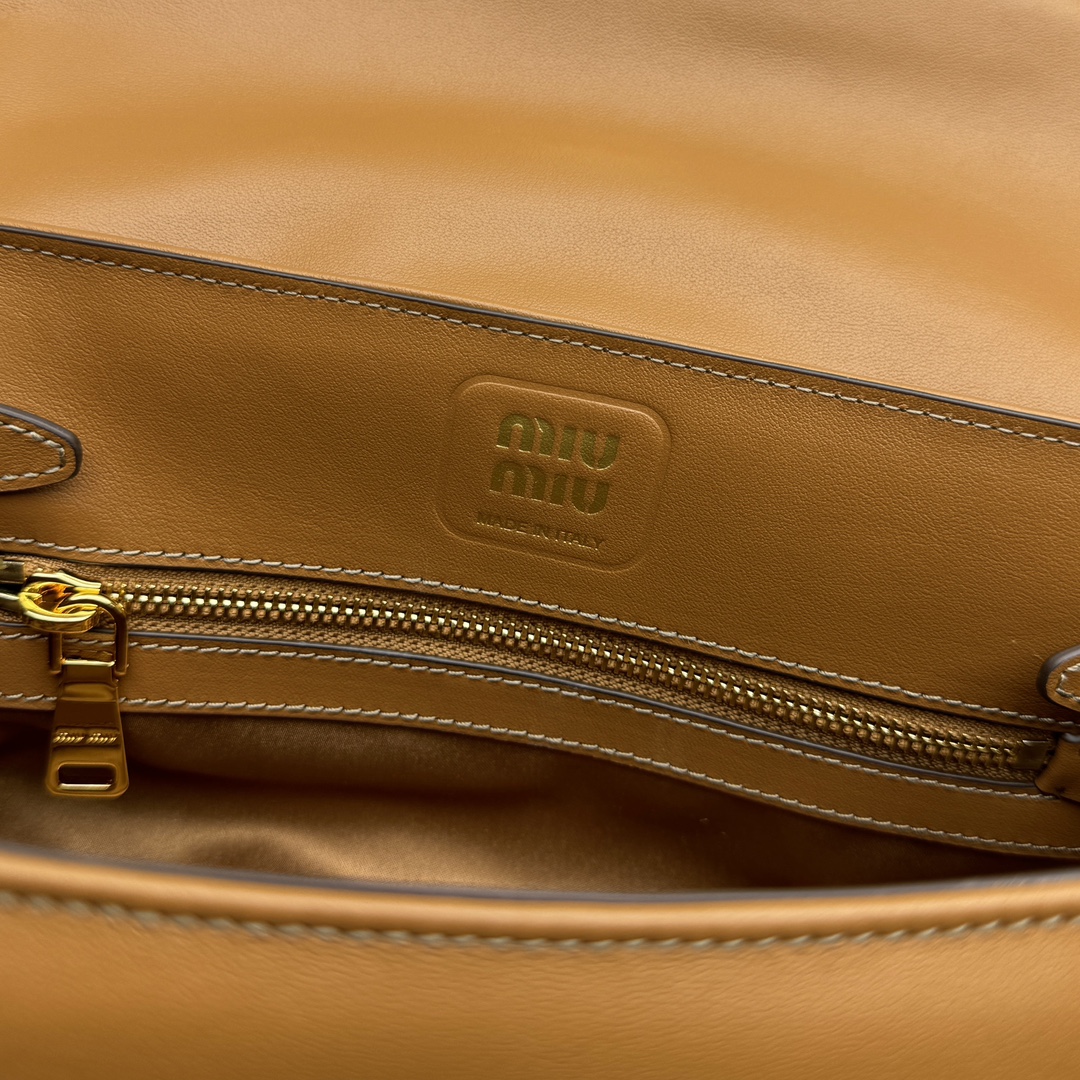 M1um1u Leather Shoulder Bag -28.5*8*17CM
