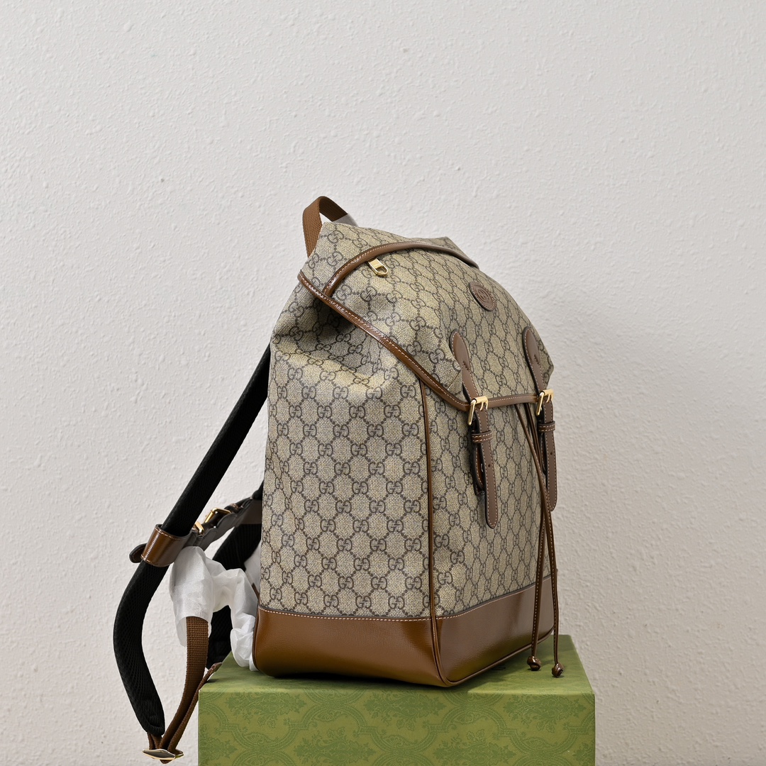 Gvc*1 backpack medium gg svp*me canvas beige/ebony-26*43*18cm