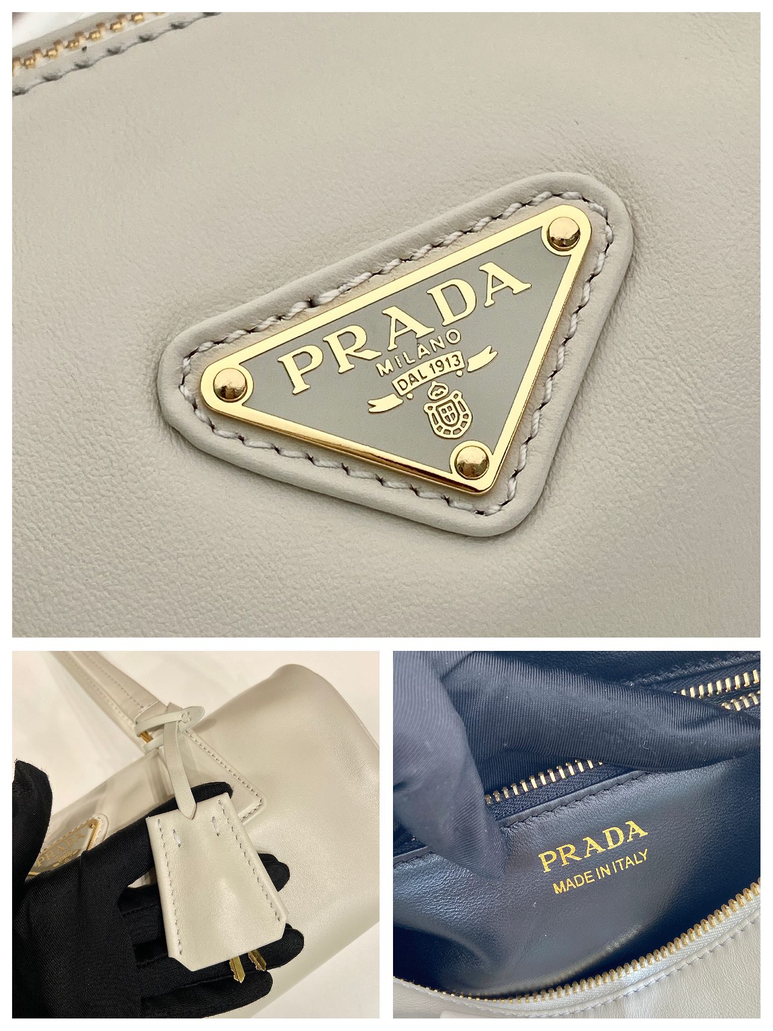 Pra*a Women Leather Handbag -1BB127-29*12.5*10CM
