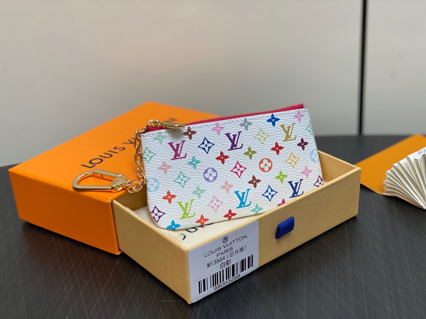L0vis Vvtt0n Monogram Multicolor Key Pouch-M13664-12.0 x 7.0 x 1.5CM