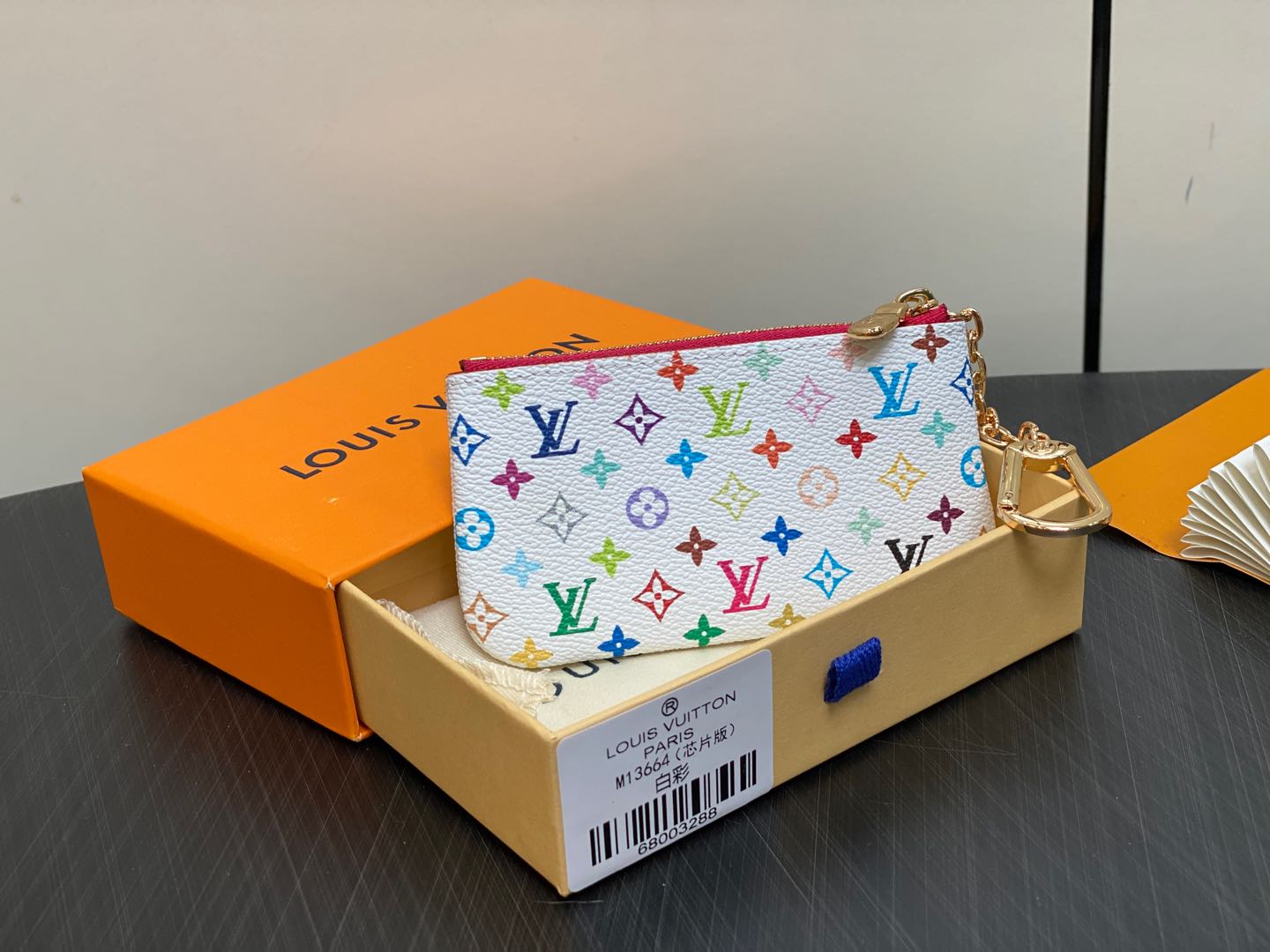 L0vis Vvtt0n Monogram Multicolor Key Pouch-M13664-12.0 x 7.0 x 1.5CM