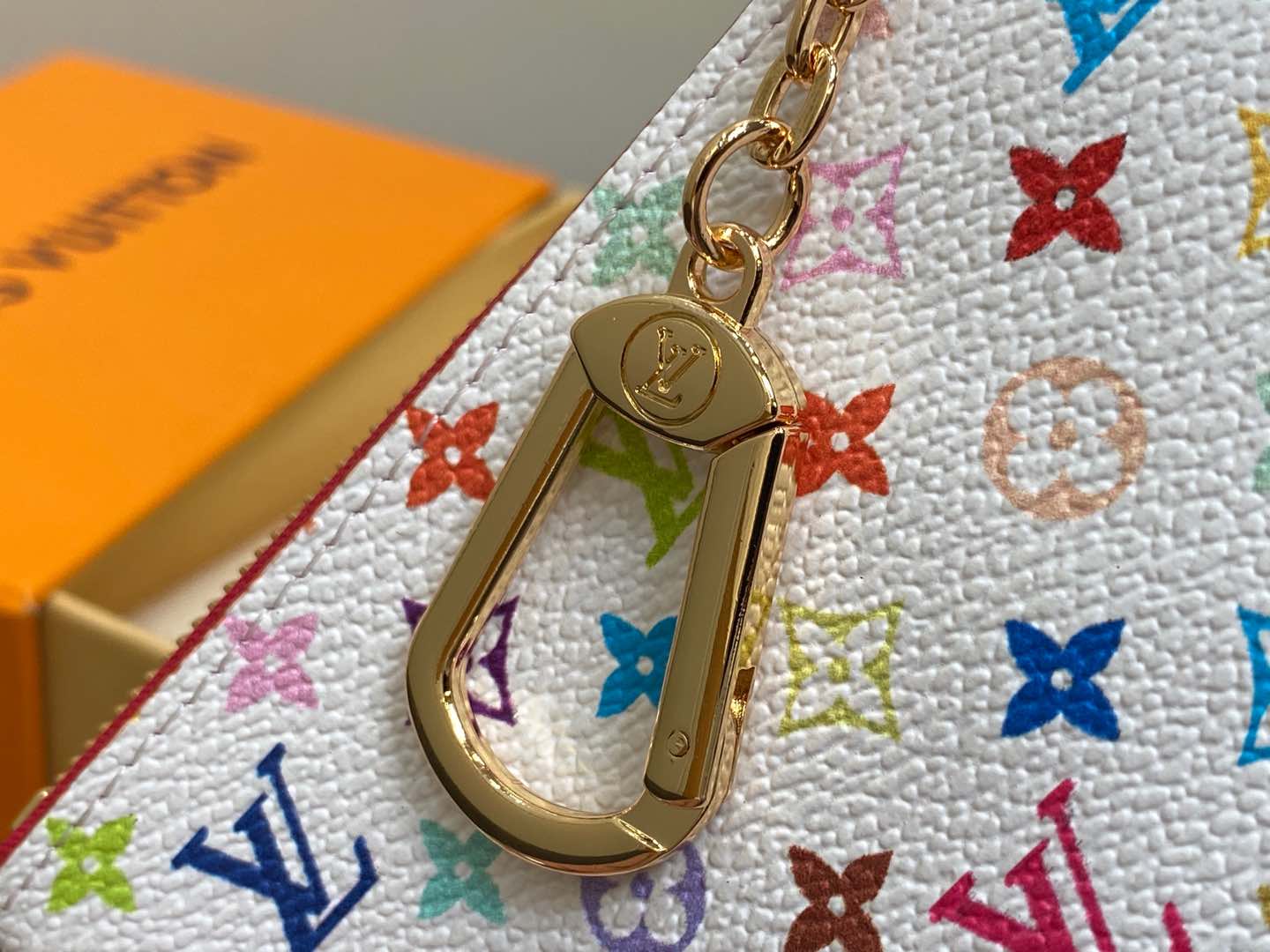 L0vis Vvtt0n Monogram Multicolor Key Pouch-M13664-12.0 x 7.0 x 1.5CM