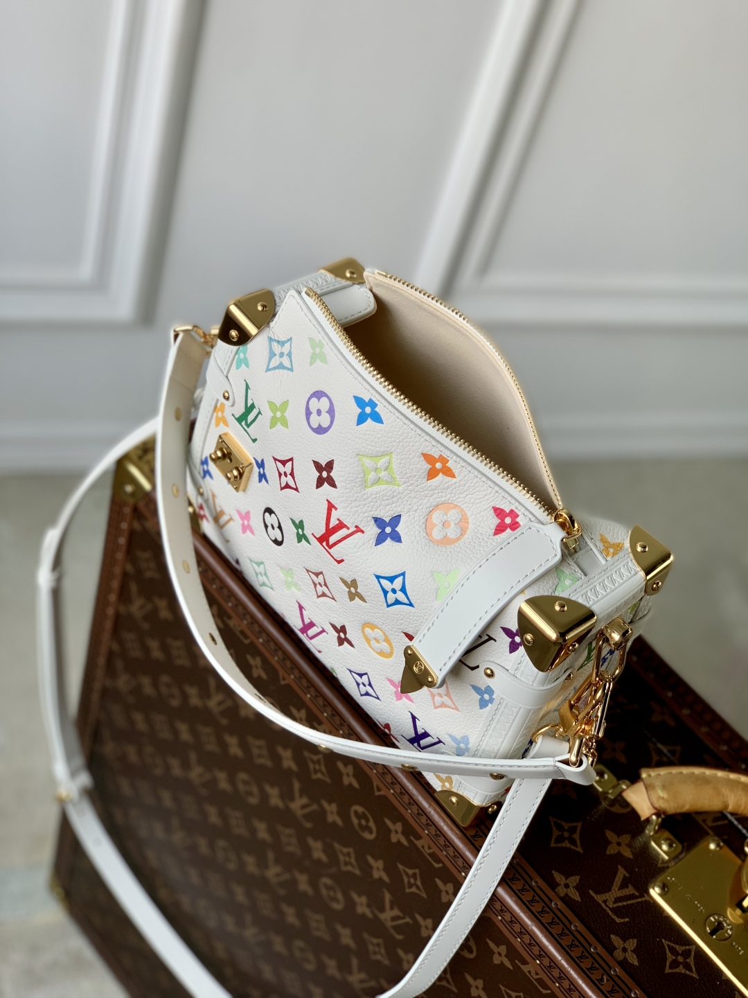 LV x TM Side Trunk MM H27 - Women - Handbags-M14046-16 x 8.5 x 23.5CM