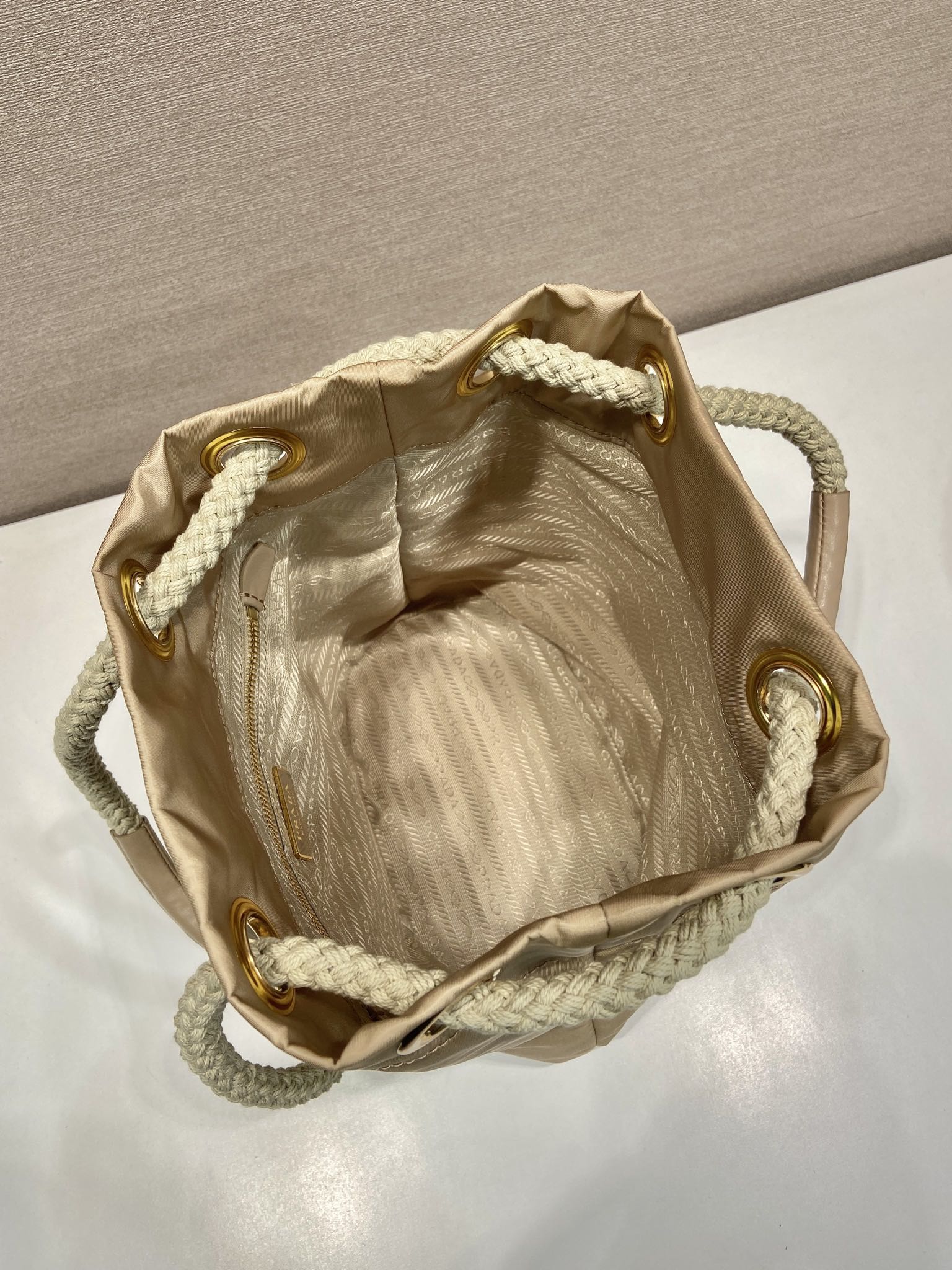 Pra*a Re-Nylon Bucket-1BE082-23.5*28*16.5CM